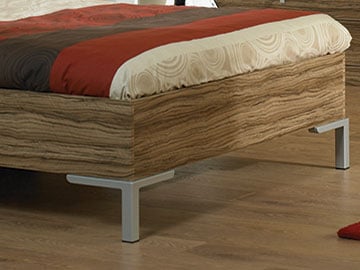 Bed Frame with Square Corner Legs