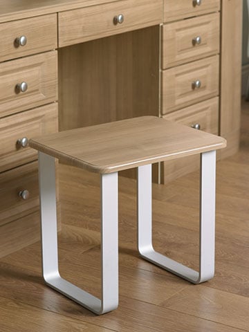 Modern Stool With Metal Legs